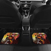 Papua New Guinea 2025 Car Mats 50th Independence Day Anniversary LT03 Set 2pcs - Back Red - Polynesian Pride