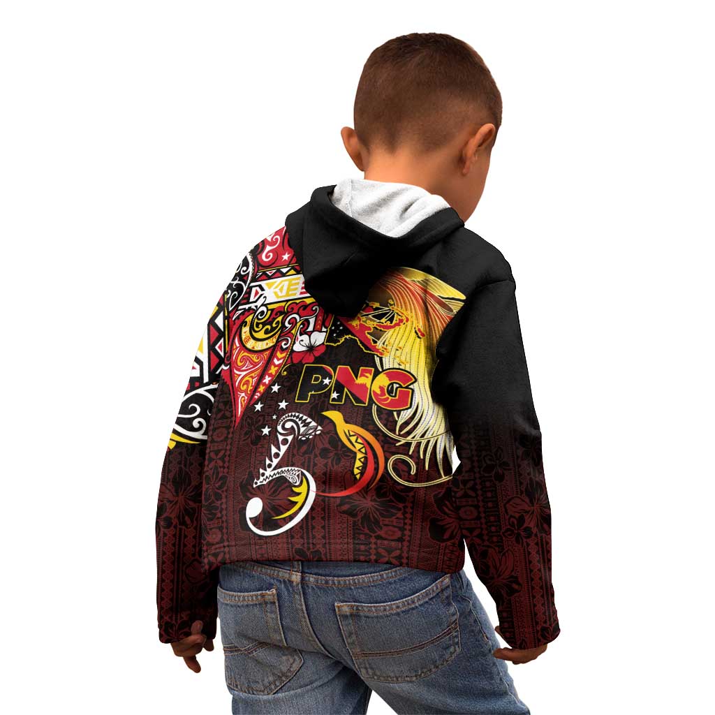 Papua New Guinea 2025 Kid Hoodie 50th Independence Day Anniversary LT03 - Polynesian Pride