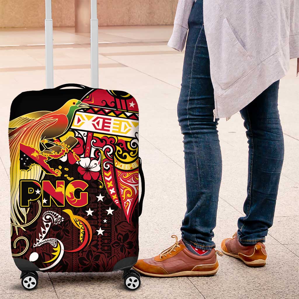 Papua New Guinea 2025 Luggage Cover 50th Independence Day Anniversary LT03 Red - Polynesian Pride