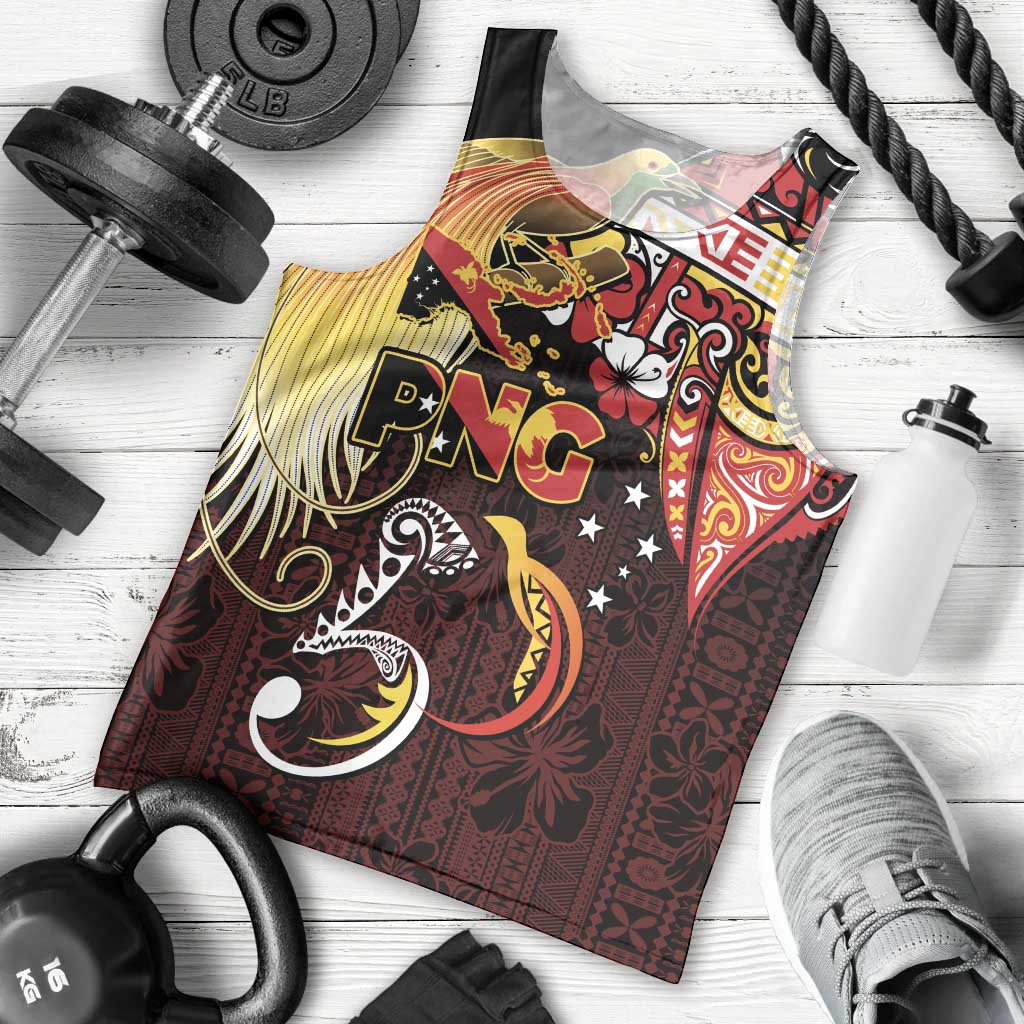 Papua New Guinea 2025 Men Tank Top 50th Independence Day Anniversary LT03 - Polynesian Pride