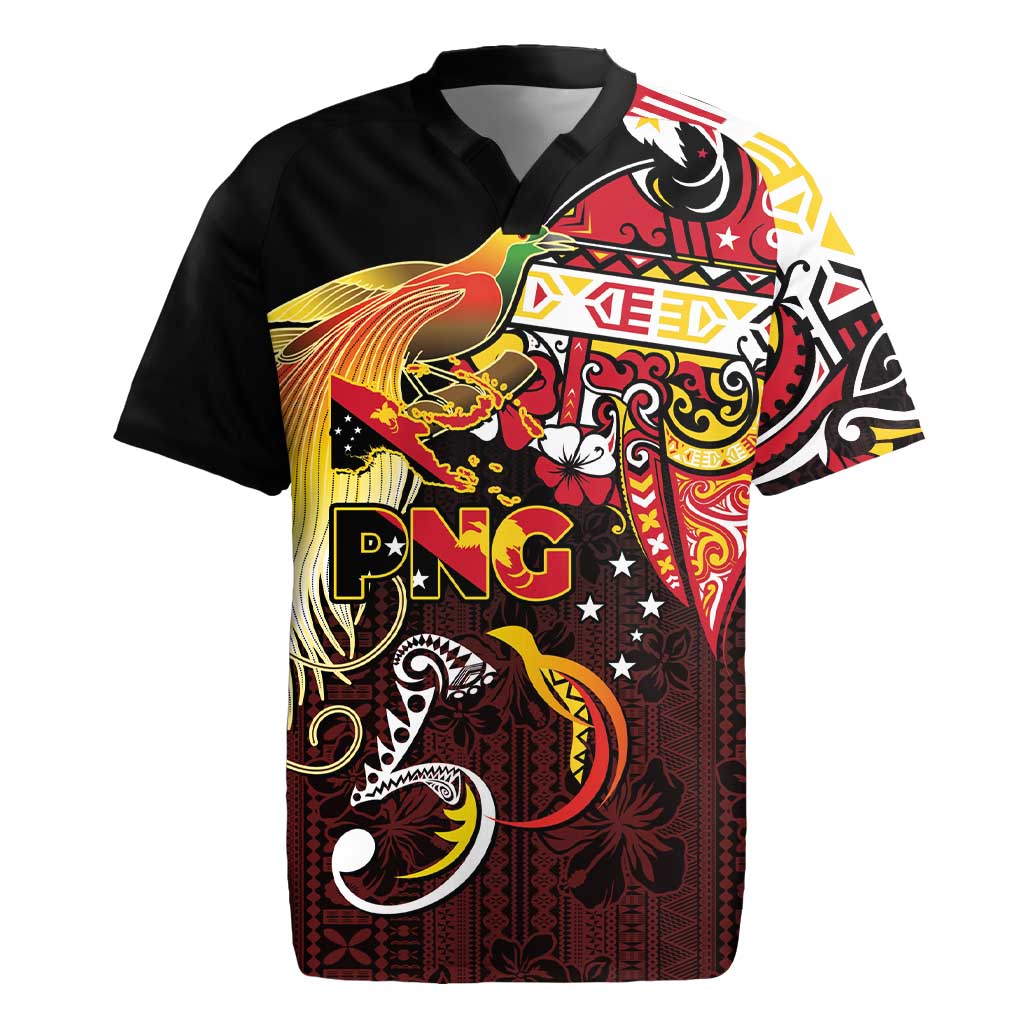 Papua New Guinea 2025 Rugby Jersey 50th Independence Day Anniversary LT03 Red - Polynesian Pride