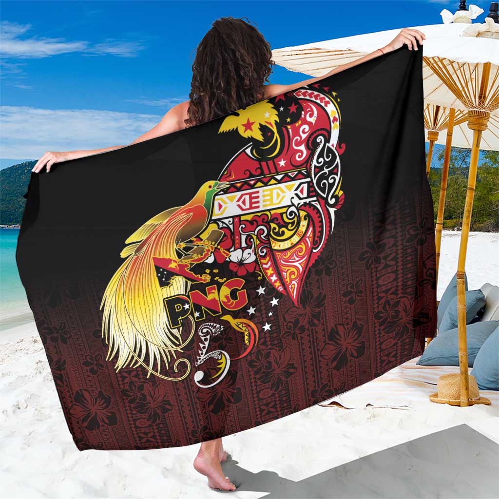 Papua New Guinea 2025 Sarong 50th Independence Day Anniversary LT03 One Size 44 x 66 inches Red - Polynesian Pride