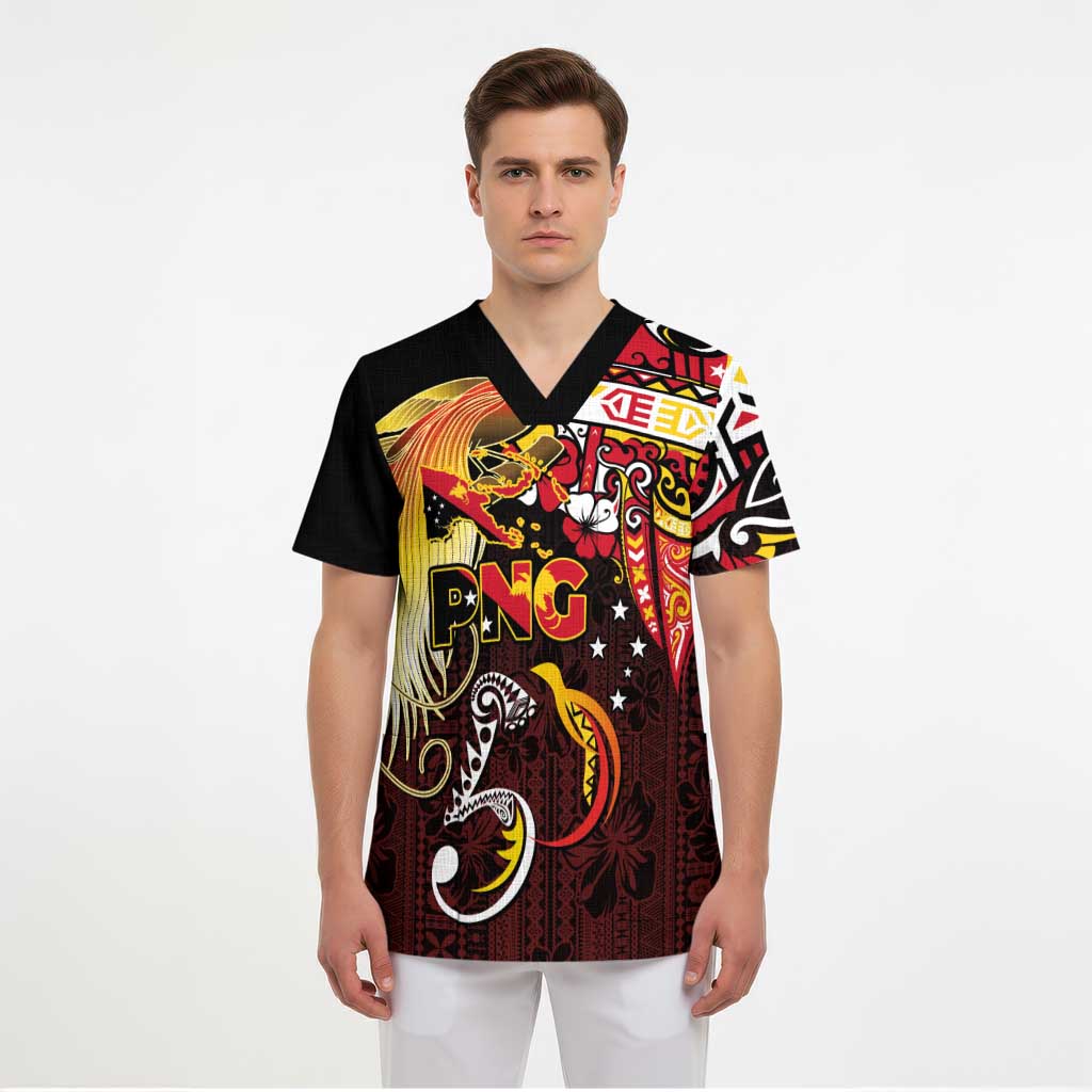 Papua New Guinea 2025 Scrub Top 50th Independence Day Anniversary LT03 - Polynesian Pride