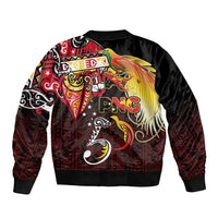 Papua New Guinea 2025 Sleeve Zip Bomber Jacket 50th Independence Day Anniversary LT03 - Polynesian Pride