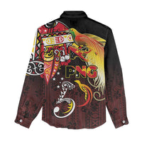 Papua New Guinea 2025 Women Casual Shirt 50th Independence Day Anniversary LT03 - Polynesian Pride