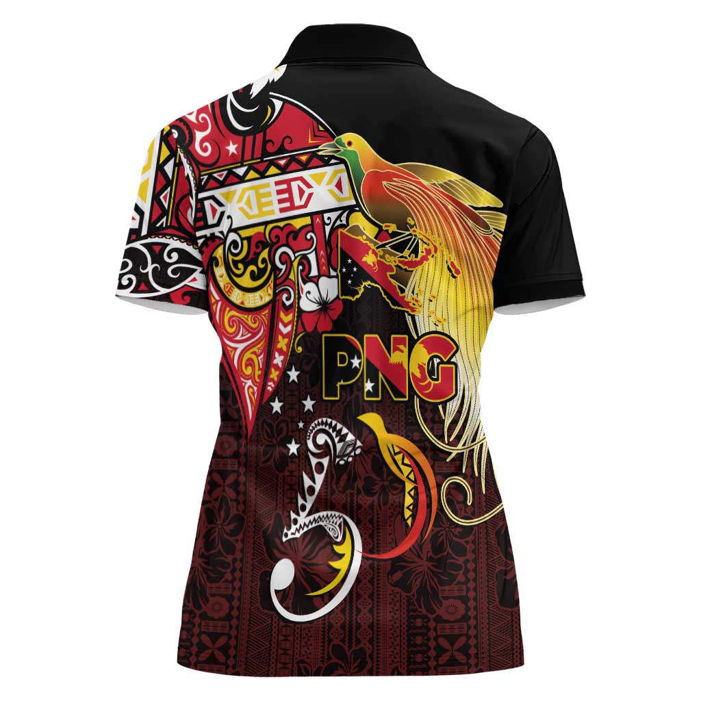 Papua New Guinea 2025 Women Polo Shirt 50th Independence Day Anniversary LT03 - Polynesian Pride