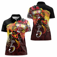 Papua New Guinea 2025 Women Polo Shirt 50th Independence Day Anniversary LT03 - Polynesian Pride