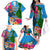 Malampa Fiji Day Family Matching Off Shoulder Long Sleeve Dress and Hawaiian Shirt Tropical Plants Mix Polynesian and Tapa Pattern LT03 - Polynesian Pride