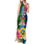 Malampa Fiji Day Tank Maxi Dress Tropical Plants Mix Polynesian and Tapa Pattern LT03 - Polynesian Pride