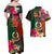 Penama Day Couples Matching Off Shoulder Maxi Dress and Hawaiian Shirt 16th September Polynesian Pattern with Pacific Flower LT03 - Polynesian Pride