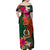 Penama Day Family Matching Off Shoulder Maxi Dress and Hawaiian Shirt 16th September Polynesian Pattern with Pacific Flower LT03 - Polynesian Pride