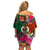 Penama Day Family Matching Off Shoulder Short Dress and Hawaiian Shirt 16th September Polynesian Pattern with Pacific Flower LT03 - Polynesian Pride