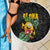 Hawaiian Halloween Beach Blanket Aloha Pinapple with Mysterious Hands and Polynesian Tribal Tattoo