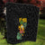 Hawaiian Halloween Quilt Aloha Pinapple with Mysterious Hands and Polynesian Tribal Tattoo