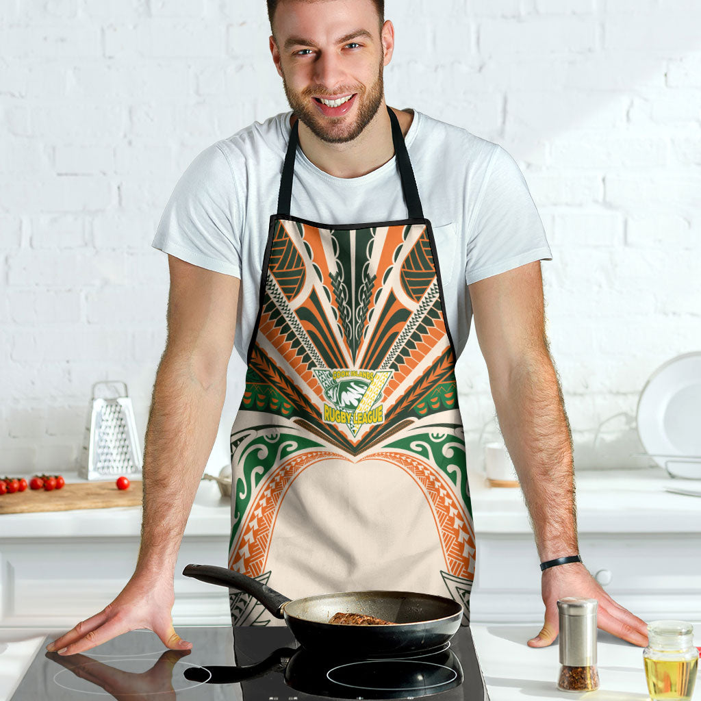 Cook Islands Rugby League Apron Polynesian and Tatau Tribal Art - Retro Palette LT03 - Polynesian Pride