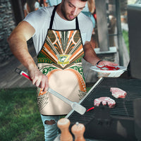 Cook Islands Rugby League Apron Polynesian and Tatau Tribal Art - Retro Palette LT03 - Polynesian Pride