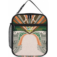 Cook Islands Rugby League Lunch Bag Polynesian and Tatau Tribal Art - Retro Palette LT03 10.2 × 8.3 × 4.3 inch Multicolor - Polynesian Pride