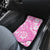 Hawaii Kauai Island Car Mats Hibiscus Pattern Seamless Tribal Simple Pink LT03 - Polynesian Pride