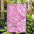 Hawaii Kauai Island Garden Flag Hibiscus Pattern Seamless Tribal Simple Pink LT03 Garden Flag Pink - Polynesian Pride