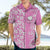 Hawaii Kauai Island Hawaiian Shirt Hibiscus Pattern Seamless Tribal Simple Pink LT03 - Polynesian Pride