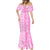 Hawaii Kauai Island Mermaid Dress Hibiscus Pattern Seamless Tribal Simple Pink LT03 - Polynesian Pride