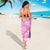 Hawaii Kauai Island Sarong Hibiscus Pattern Seamless Tribal Simple Pink LT03 - Polynesian Pride