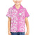 Custom Hawaii Kauai Island Family Matching Mermaid Dress and Hawaiian Shirt Hibiscus Pattern Seamless Tribal Simple Pink LT03 Son's Shirt Pink - Polynesian Pride