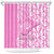 Custom Hawaii Kauai Island Shower Curtain Hibiscus Pattern Seamless Tribal Simple Pink LT03 Pink - Polynesian Pride