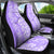 Hawaii Kauai Island Car Seat Cover Hibiscus Pattern Seamless Tribal Simple Purple LT03 - Polynesian Pride