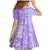 Hawaii Kauai Island Family Matching Mermaid Dress and Hawaiian Shirt Hibiscus Pattern Seamless Tribal Simple Purple LT03 - Polynesian Pride