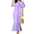 Hawaii Kauai Island Family Matching Mermaid Dress and Hawaiian Shirt Hibiscus Pattern Seamless Tribal Simple Purple LT03 Mom's Dress Purple - Polynesian Pride