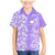 Hawaii Kauai Island Family Matching Mermaid Dress and Hawaiian Shirt Hibiscus Pattern Seamless Tribal Simple Purple LT03 Son's Shirt Purple - Polynesian Pride