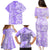 Hawaii Kauai Island Family Matching Puletasi Dress and Hawaiian Shirt Hibiscus Pattern Seamless Tribal Simple Purple LT03 - Polynesian Pride