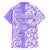 Hawaii Kauai Island Hawaiian Shirt Hibiscus Pattern Seamless Tribal Simple Purple LT03 - Polynesian Pride