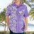 Hawaii Kauai Island Hawaiian Shirt Hibiscus Pattern Seamless Tribal Simple Purple LT03 - Polynesian Pride