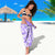 Hawaii Kauai Island Sarong Hibiscus Pattern Seamless Tribal Simple Purple LT03 - Polynesian Pride