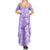 Hawaii Kauai Island Summer Maxi Dress Hibiscus Pattern Seamless Tribal Simple Purple LT03 - Polynesian Pride