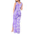 Hawaii Kauai Island Tank Maxi Dress Hibiscus Pattern Seamless Tribal Simple Purple LT03 - Polynesian Pride