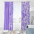 Hawaii Kauai Island Window Curtain Hibiscus Pattern Seamless Tribal Simple Purple LT03 - Polynesian Pride