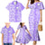 Custom Hawaii Kauai Island Family Matching Mermaid Dress and Hawaiian Shirt Hibiscus Pattern Seamless Tribal Simple Purple LT03 - Polynesian Pride