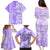 Custom Hawaii Kauai Island Family Matching Puletasi Dress and Hawaiian Shirt Hibiscus Pattern Seamless Tribal Simple Purple LT03 - Polynesian Pride