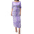 Custom Hawaii Kauai Island Family Matching Puletasi Dress and Hawaiian Shirt Hibiscus Pattern Seamless Tribal Simple Purple LT03 Mom's Dress Purple - Polynesian Pride