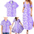 Custom Hawaii Kauai Island Family Matching Summer Maxi Dress and Hawaiian Shirt Hibiscus Pattern Seamless Tribal Simple Purple LT03 - Polynesian Pride