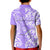 Custom Hawaii Kauai Island Kid Polo Shirt Hibiscus Pattern Seamless Tribal Simple Purple LT03 - Polynesian Pride