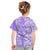 Custom Hawaii Kauai Island Kid T Shirt Hibiscus Pattern Seamless Tribal Simple Purple LT03 - Polynesian Pride