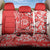 Hawaii Kauai Island Back Car Seat Cover Hibiscus Pattern Seamless Tribal Simple Red