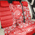 Hawaii Kauai Island Back Car Seat Cover Hibiscus Pattern Seamless Tribal Simple Red