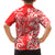 Hawaii Kauai Island Family Matching Long Sleeve Bodycon Dress and Hawaiian Shirt Hibiscus Pattern Seamless Tribal Simple Red LT03 - Polynesian Pride