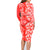 Hawaii Kauai Island Family Matching Long Sleeve Bodycon Dress and Hawaiian Shirt Hibiscus Pattern Seamless Tribal Simple Red LT03 - Polynesian Pride