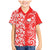 Custom Hawaii Kauai Island Family Matching Mermaid Dress and Hawaiian Shirt Hibiscus Pattern Seamless Tribal Simple Red LT03 Son's Shirt Red - Polynesian Pride